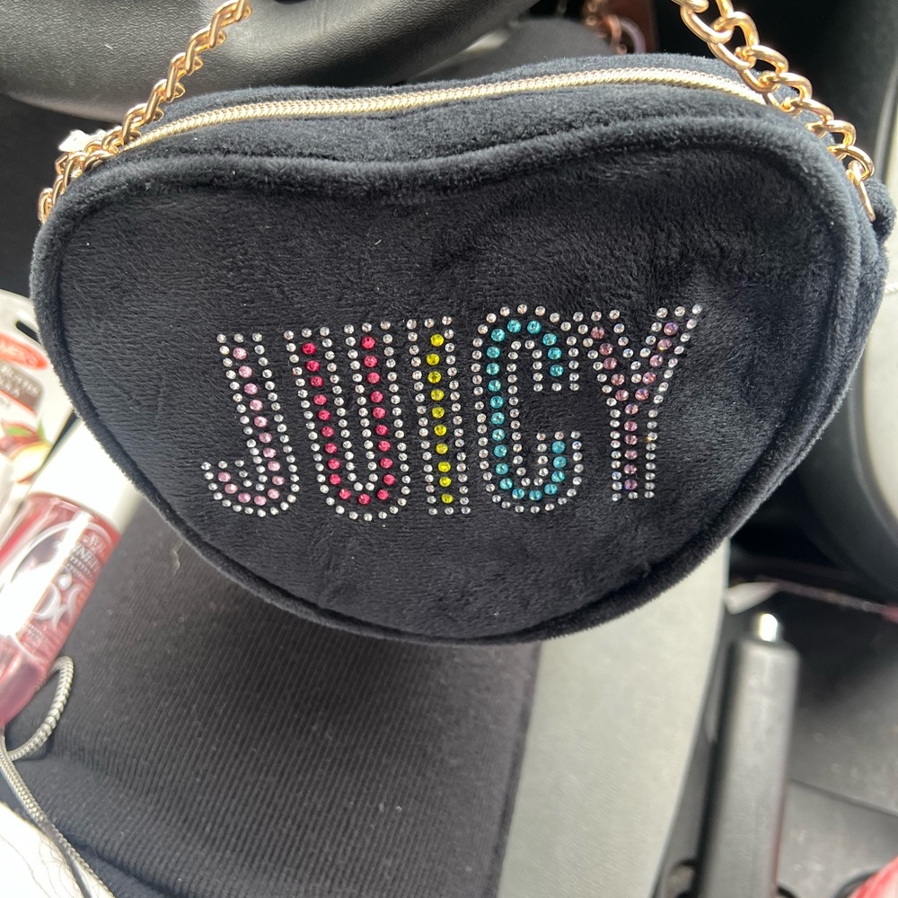 Juicy Couture Black Heart-Shaped Bag